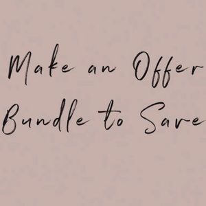 OPEN TO OFFERS 15% off when you bundle 2+ items!